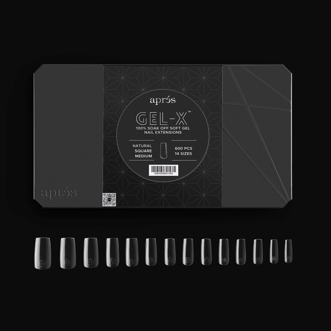 Gel-X Natural Coffin Medium Box of Tips 2.0 (600pcs)