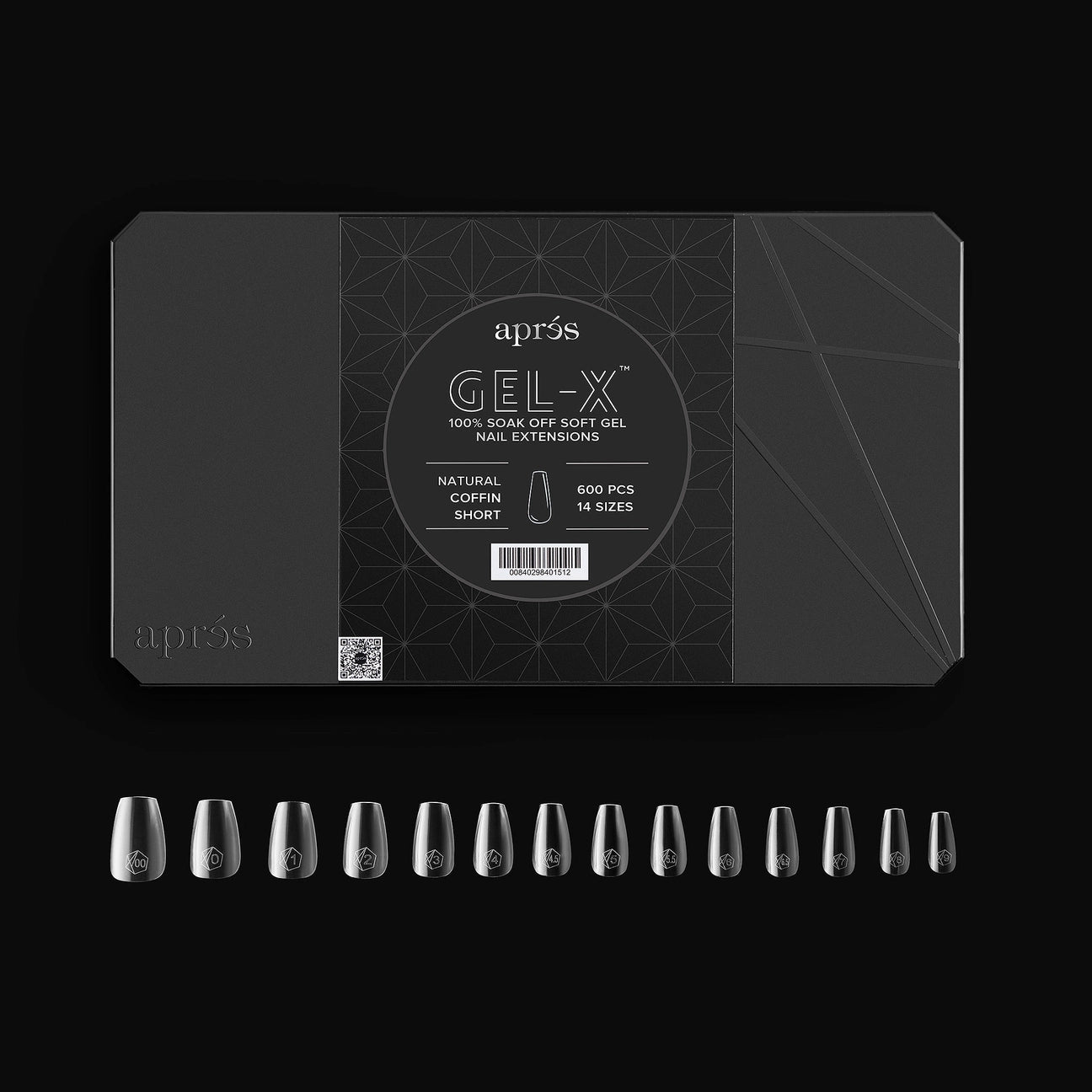 Gel-X Natural Coffin Medium Box of Tips 2.0 (600pcs)