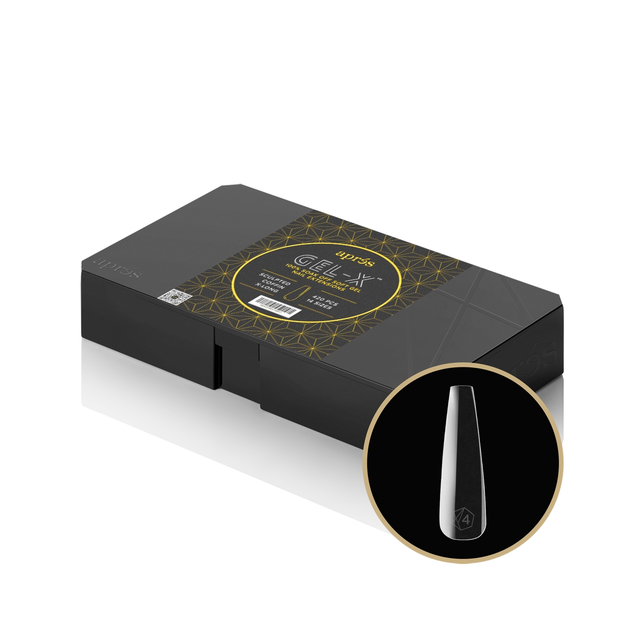 Gel-X Natural Coffin Medium Box of Tips 2.0 (600pcs)