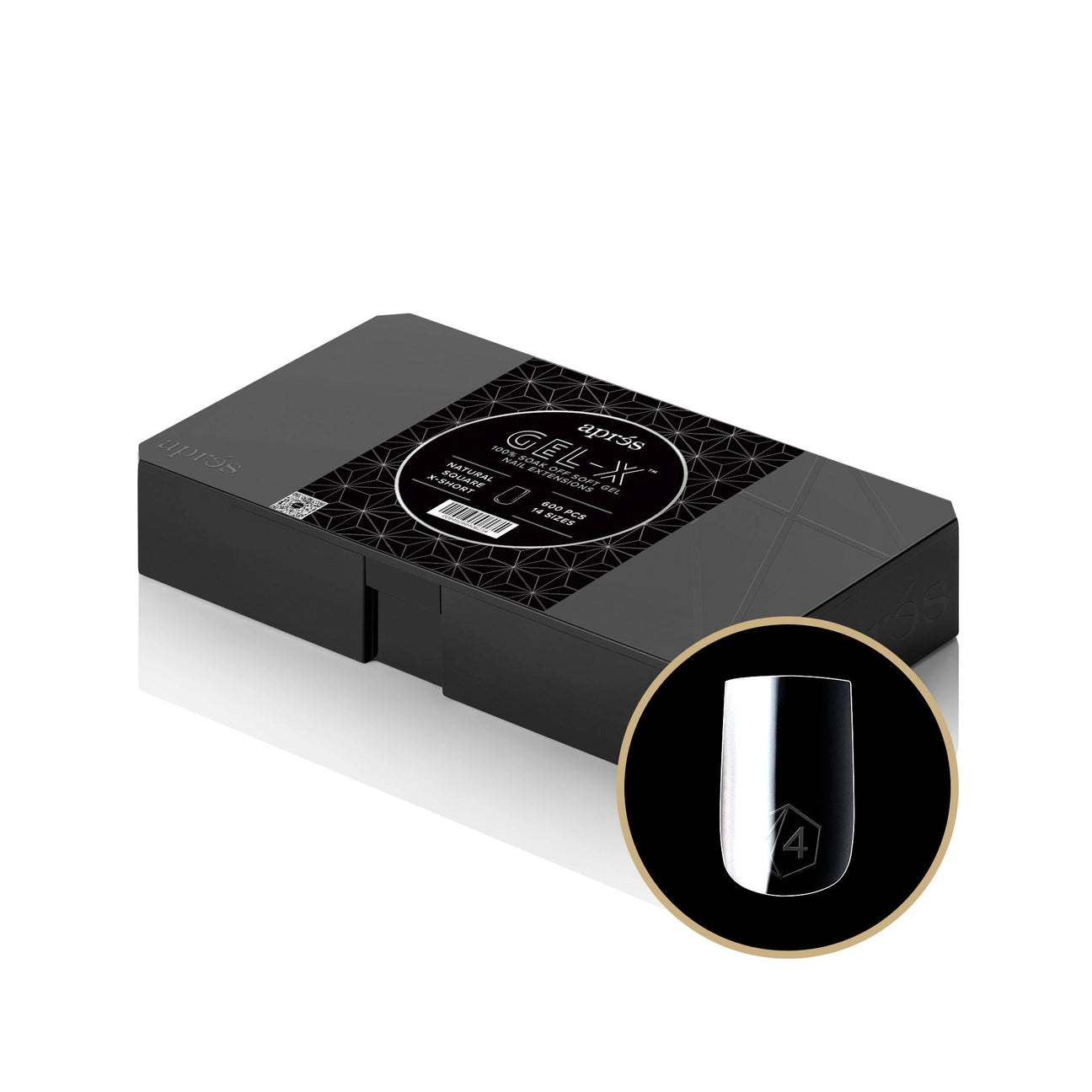 Gel-X Natural Coffin Medium Box of Tips 2.0 (600pcs)