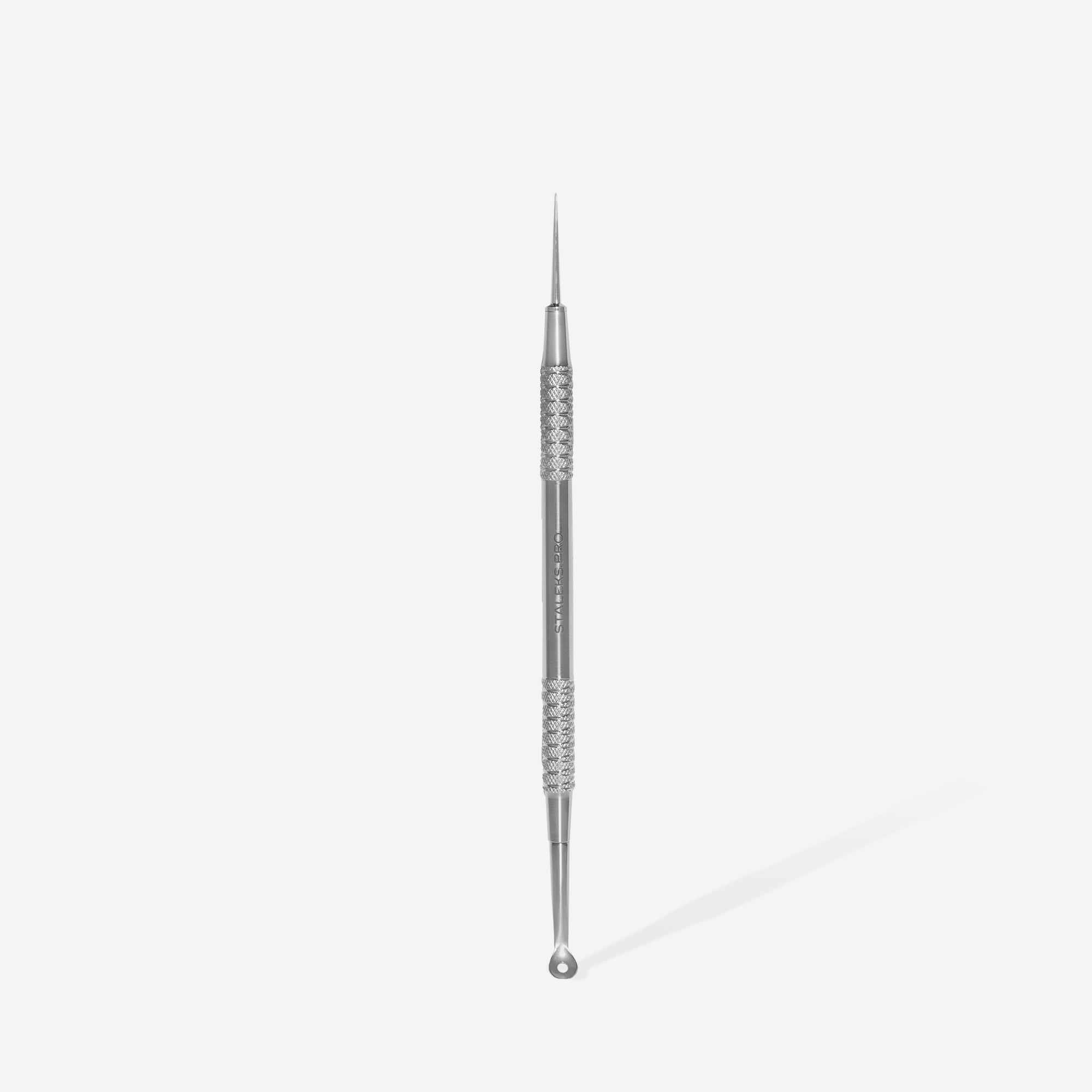 Staleks Cosmetology double-ended tool EXPERT 21 TYPE 4 (Uno spoon with larger hole size and Vidal needle straight)