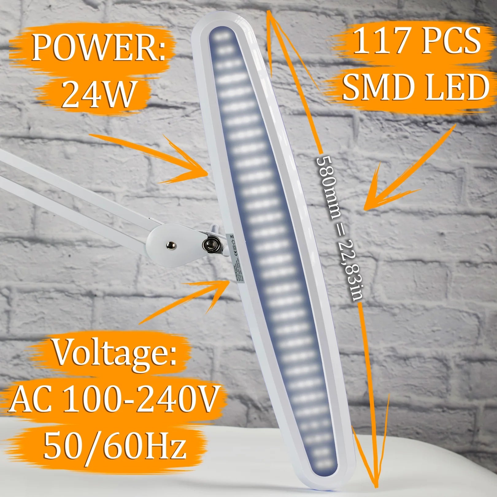 Working LED Lamp White