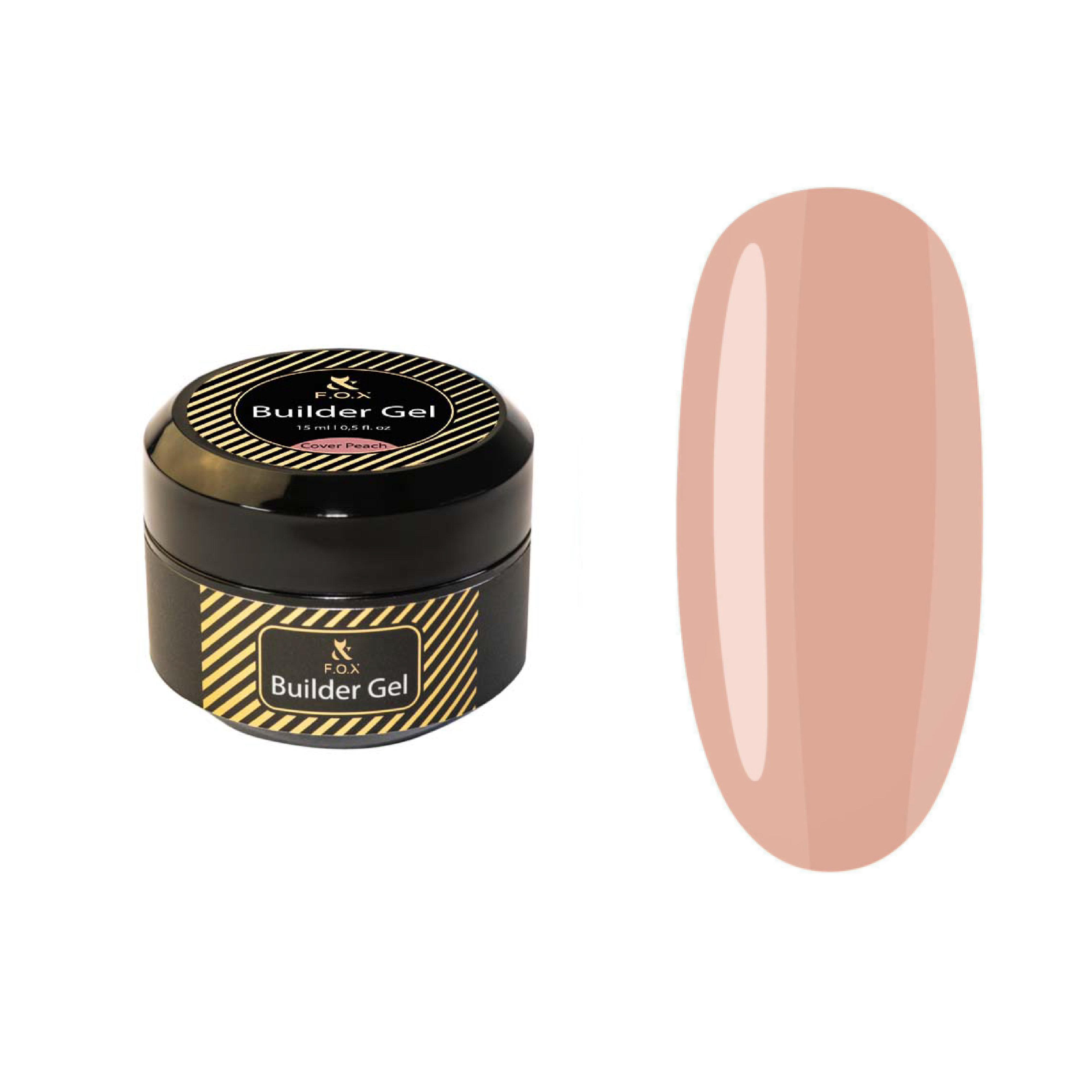 F.O.X Builder Gel Cover Peach, 15 ml