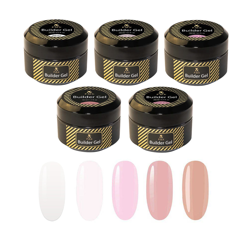F.O.X Builder Gel Set of 5 (50 ml)