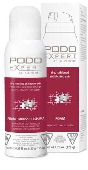 Podoexpert by Allpremed® Dry Reddened and Itching Skin Foam 125ml