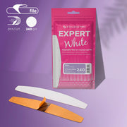 Staleks Disposable THIN White files for crescent nail file EXPERT 42 240 grit (50 pcs)