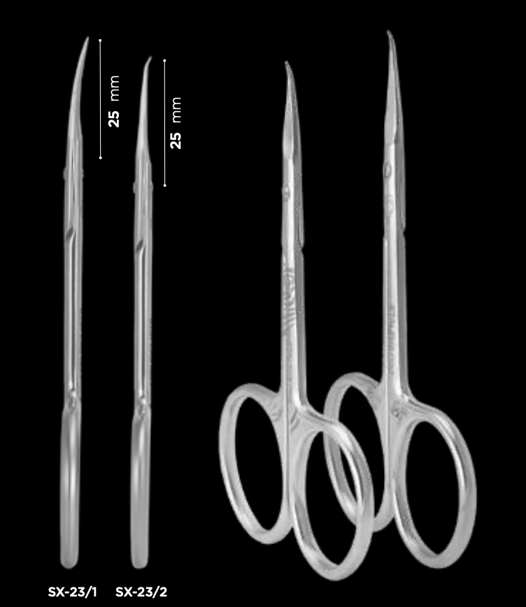 Staleks Professional cuticle scissors with hook EXCLUSIVE 23 TYPE 2 (magnolia) - F.O.X Nails USA