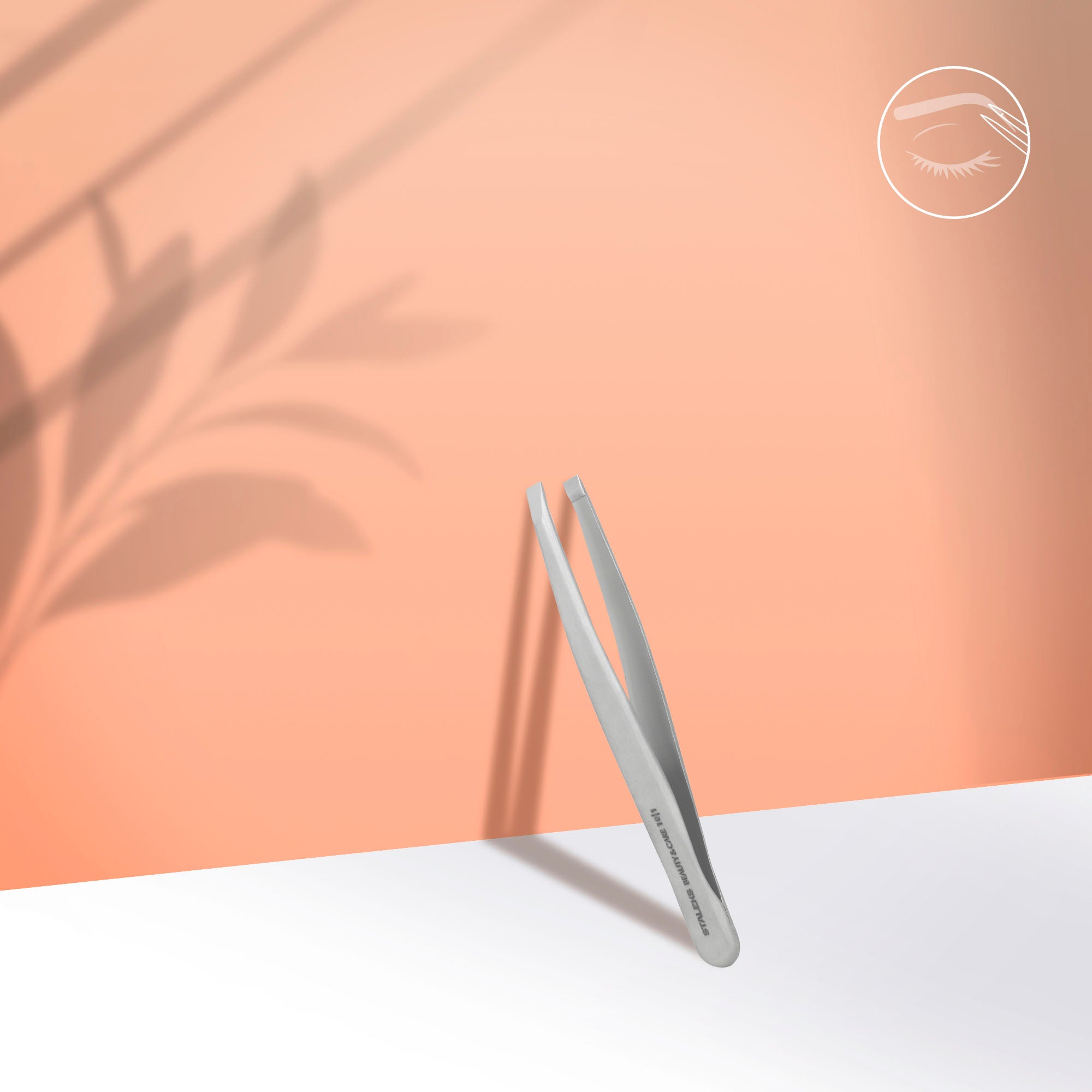 Staleks Eyebrow tweezers BEAUTY & CARE 10 TYPE 1 (wide straight)