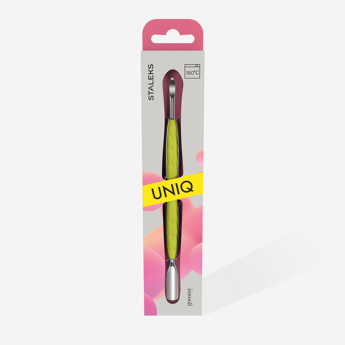 STALEKS UNIQ 10 TYPE 6 Gummy Rounded wide pusher and nail cleaner