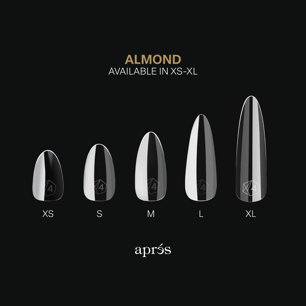 Gel-X® Sculpted Almond Long Nail Tips – Mini Box (280pcs)