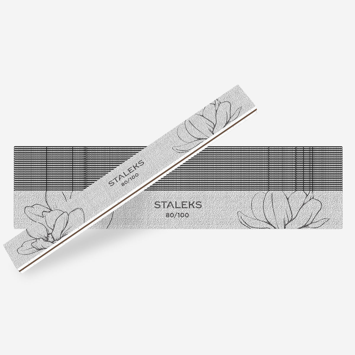 STALEKS EXPERT 20 Straight mineral nail file, 80/100 grit (25 pc)