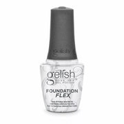 GELISH FOUNDATION FLEX SOAK-OFF RUBBER BASE NAIL GEL - CLEAR, 0.5 FL OZ.