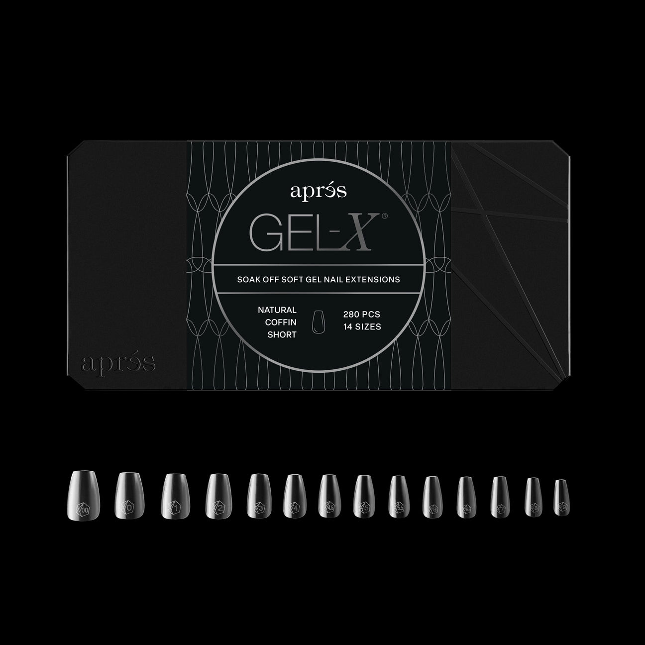Gel-X® Natural Coffin Short Nail Tips – Mini Box (280pcs)