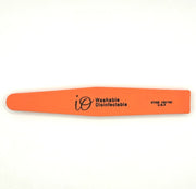 iO Straight Nail File 100/180 Grit – Washable & Disinfectable – Orange Edge File