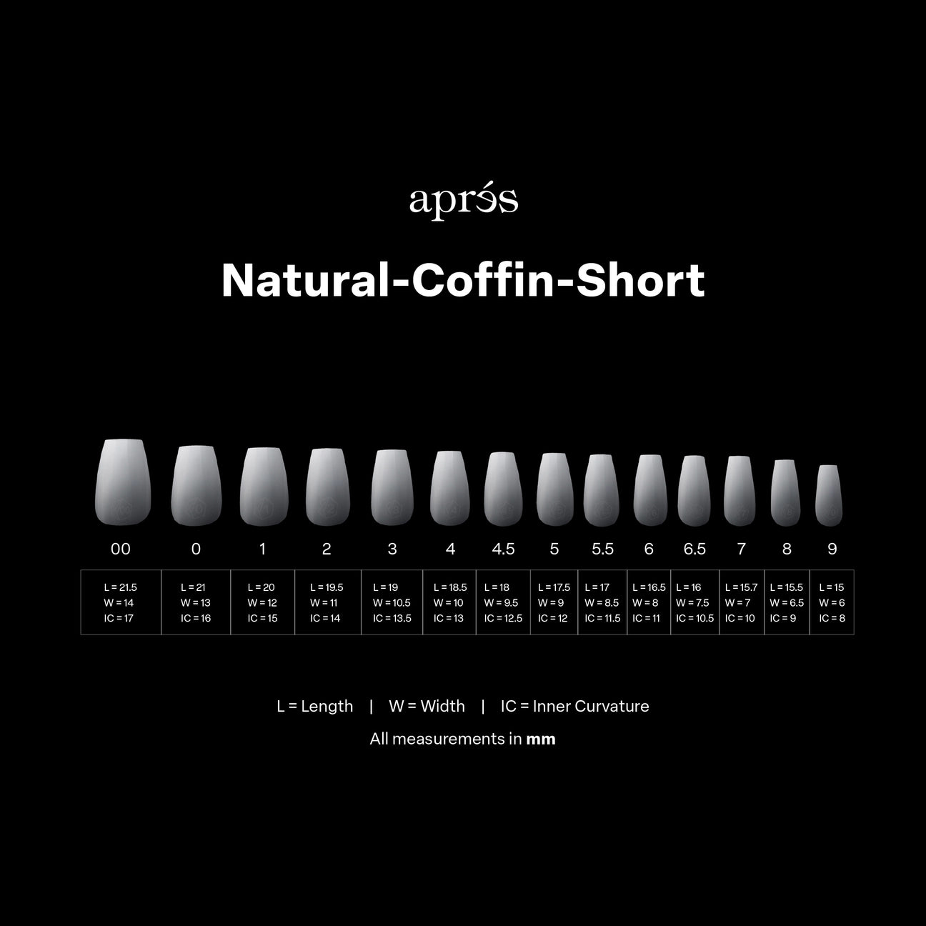 Ombré Gel-X® Natural Coffin Short Tip Box – 210pcs