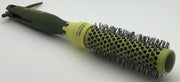 Thermal Round Hair Brush with Retractable Sectioning Pick (Small 25mm, Dark Green)