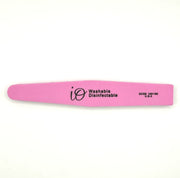 iO Straight Nail File 100/180 Grit – Washable & Disinfectable – Pink Edge File