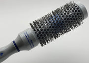 Medium Round Styling Brush – 33mm Barrel with White Handle – Lightweight Blow Dry Brush for Smooth Styling