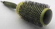 Thermal Round Hair Brush with Retractable Sectioning Pick (X-Large 53mm, Dark Green)