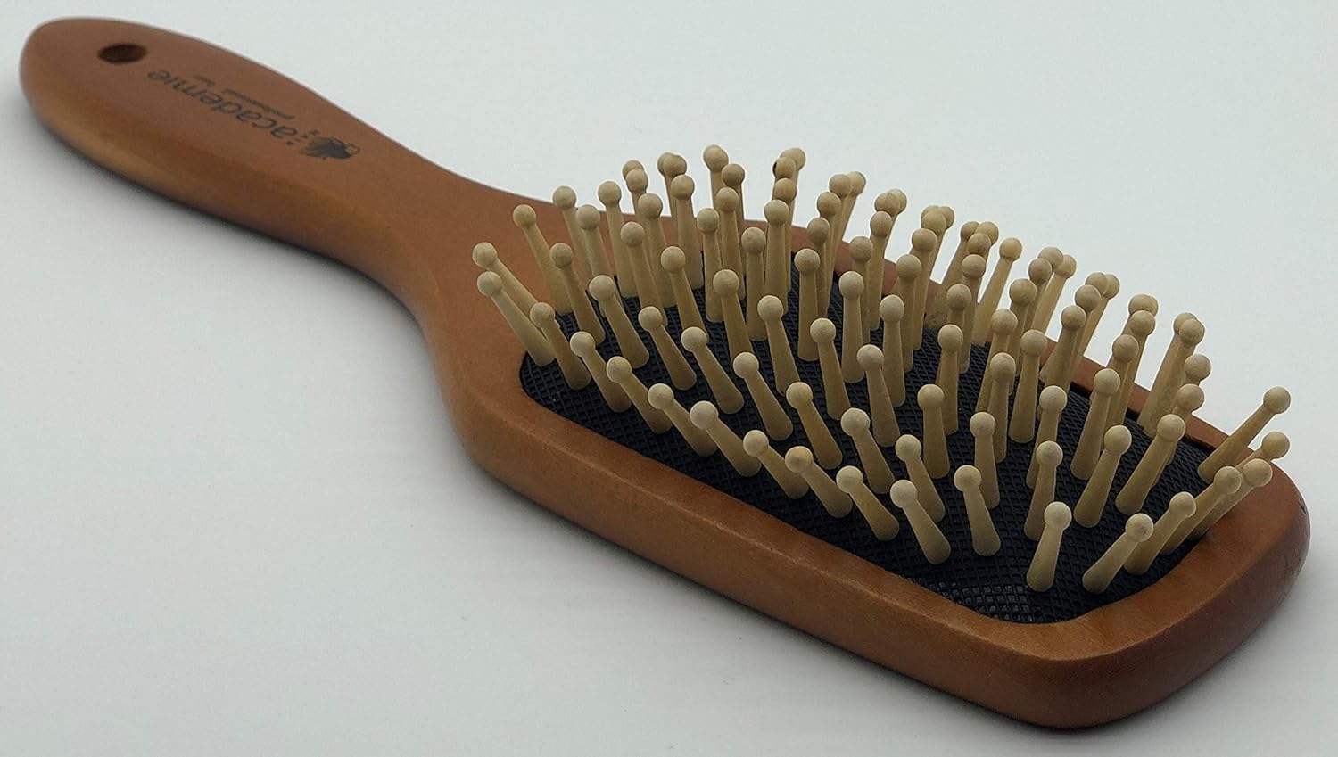 Hair Academie Wooden Paddle Antystatic Hair Brush with Bamboo Bristles for Massag