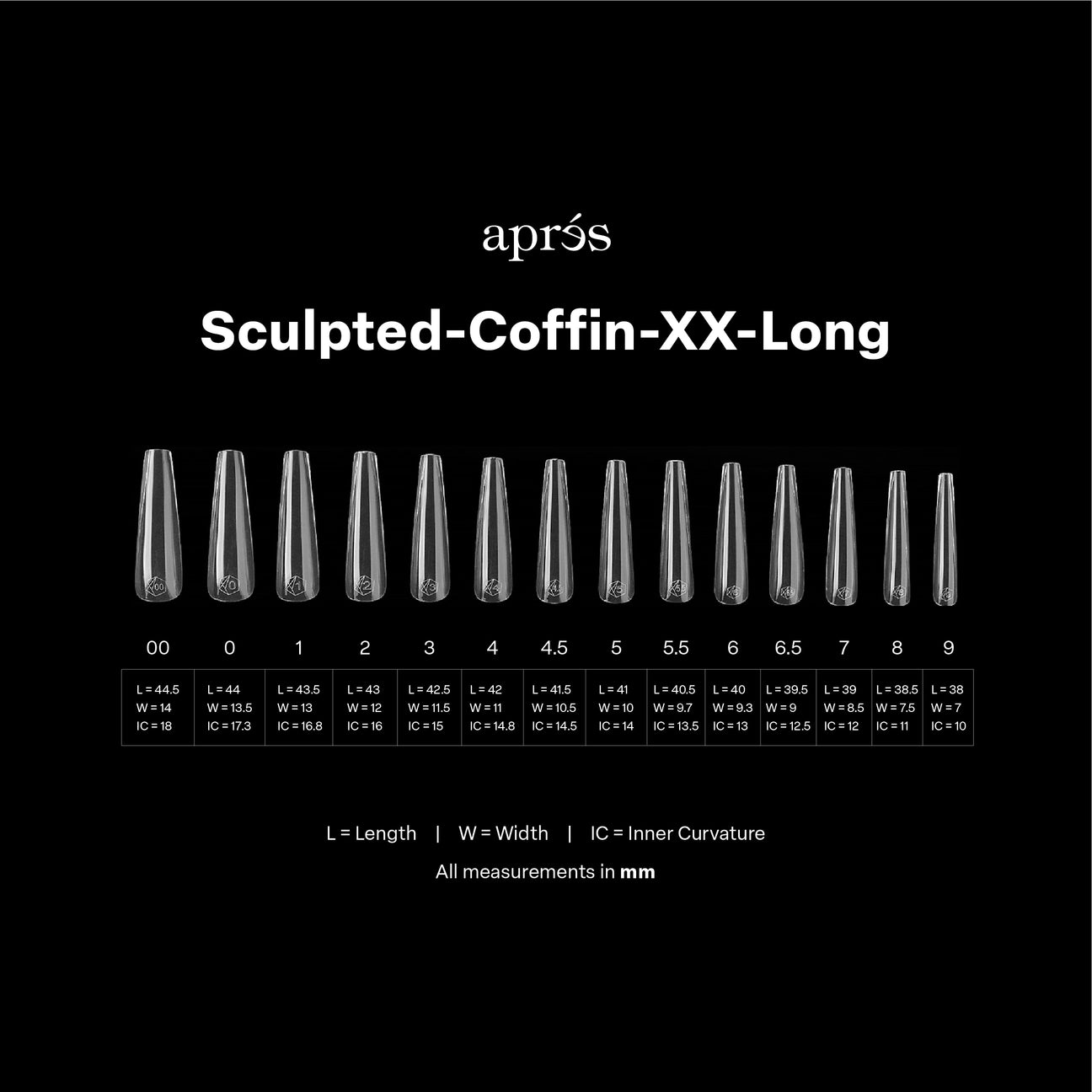 Gel-X® Sculpted Coffin XXL Nail Tips – Mini Box (210pcs)