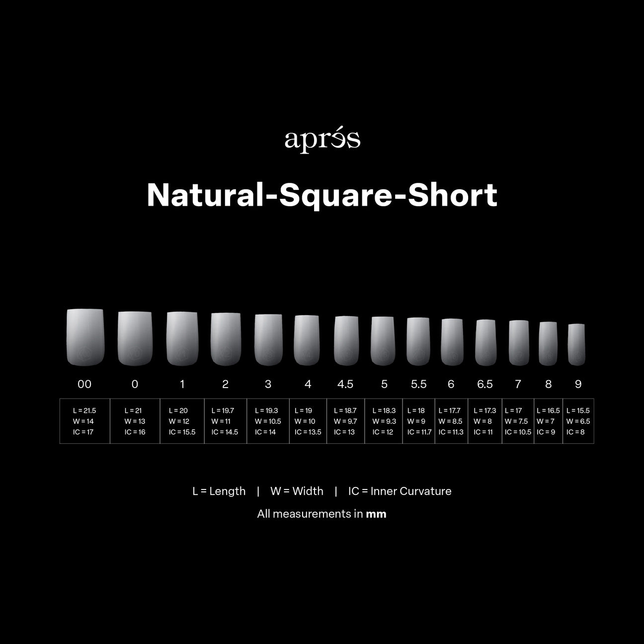 Ombré Gel-X® Natural Square Short Tip Box – 210pcs