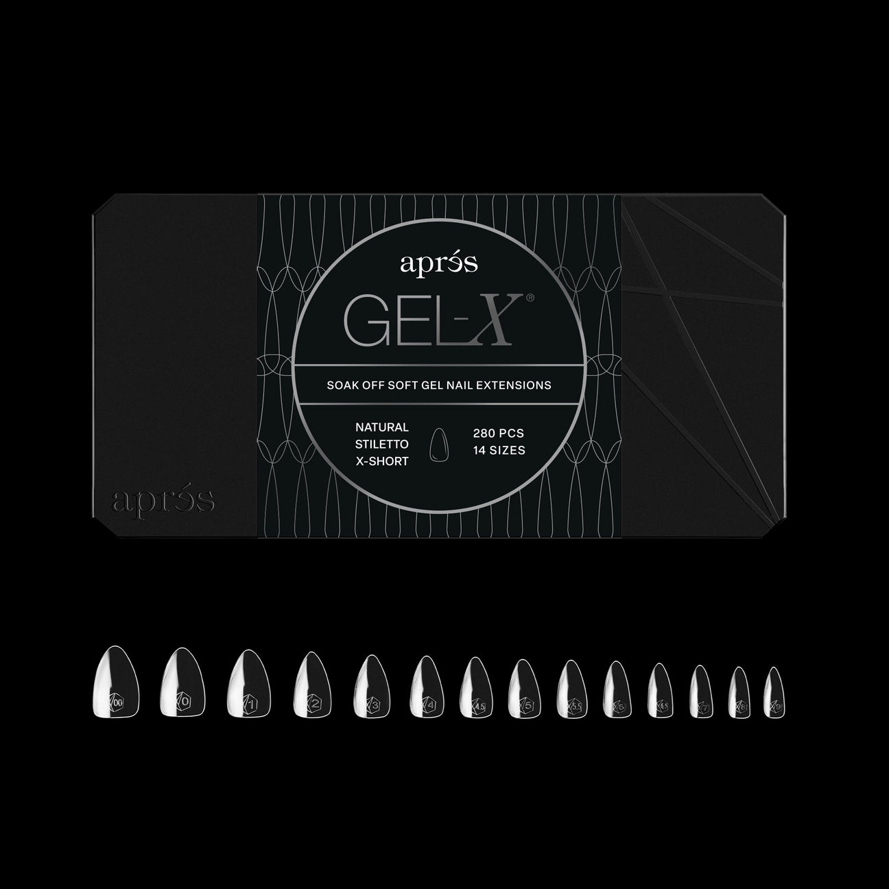 Gel-X® Natural Stiletto Extra Short Nail Tips – Mini Box (280pcs)