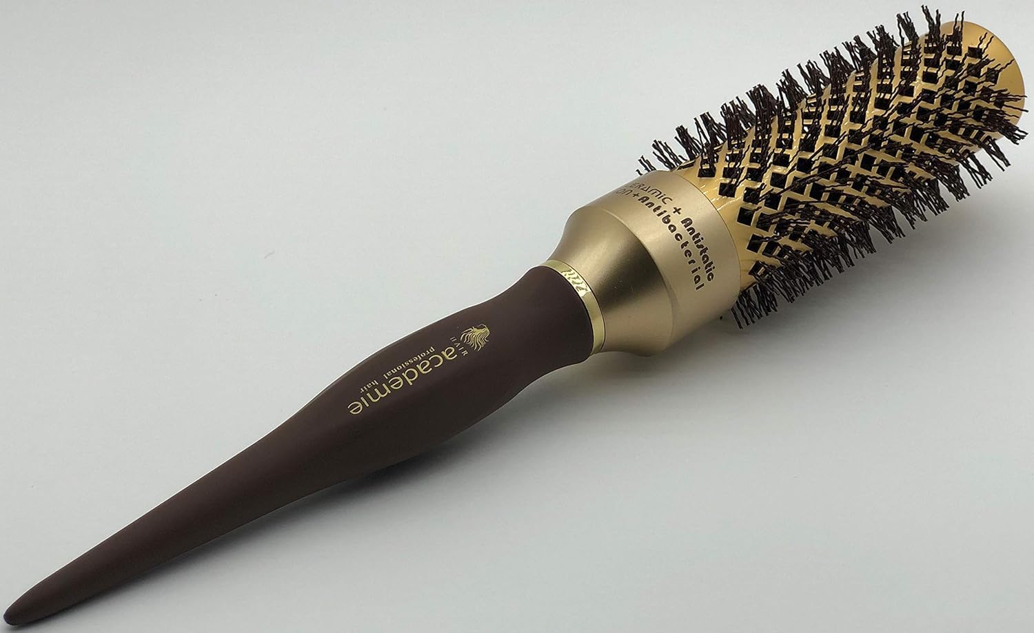 Medium Round Hair Brush 33mm – Gold Blow Dry Styling Brush for Medium-Length Hair