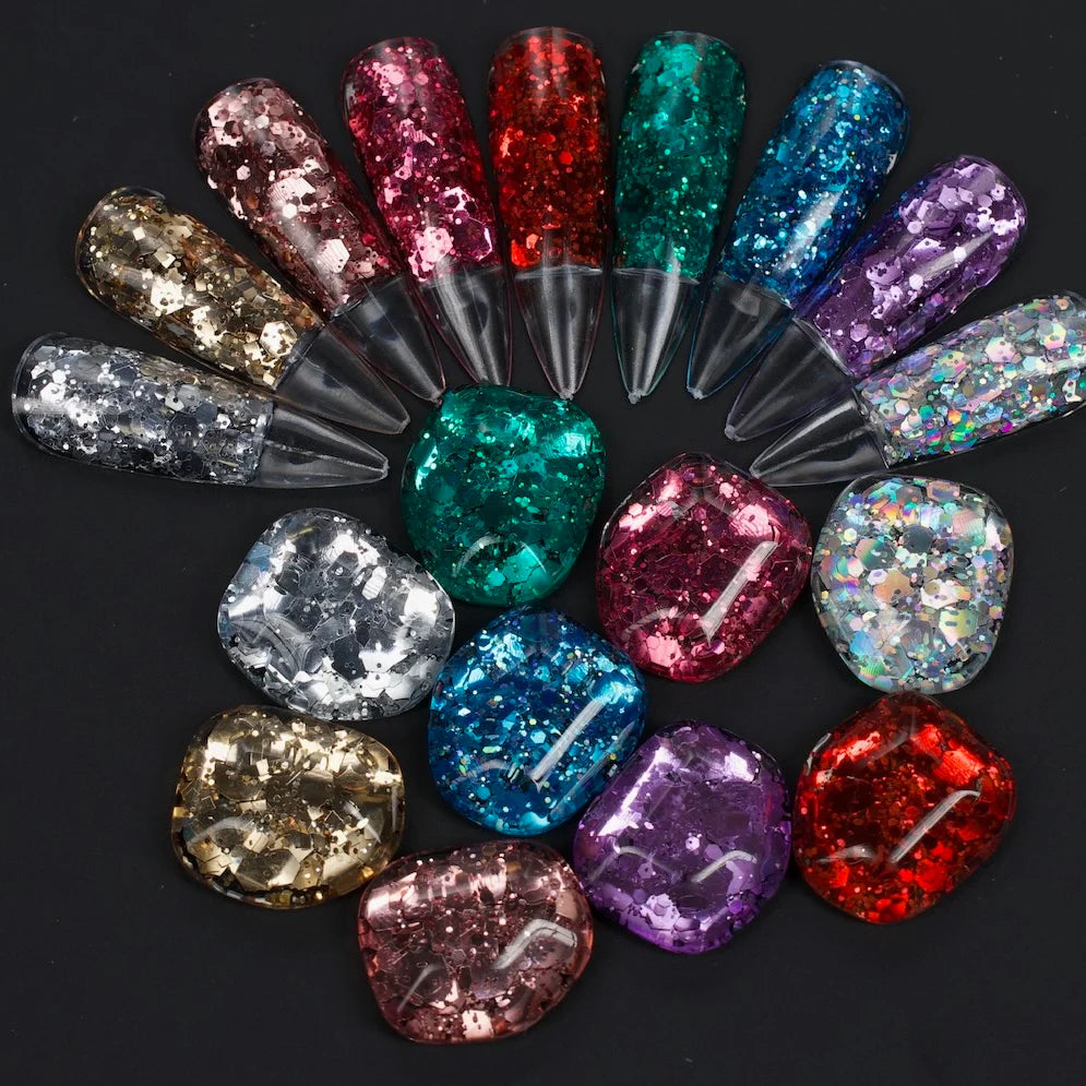 Profi Nails Glitter Gel ALL Colors