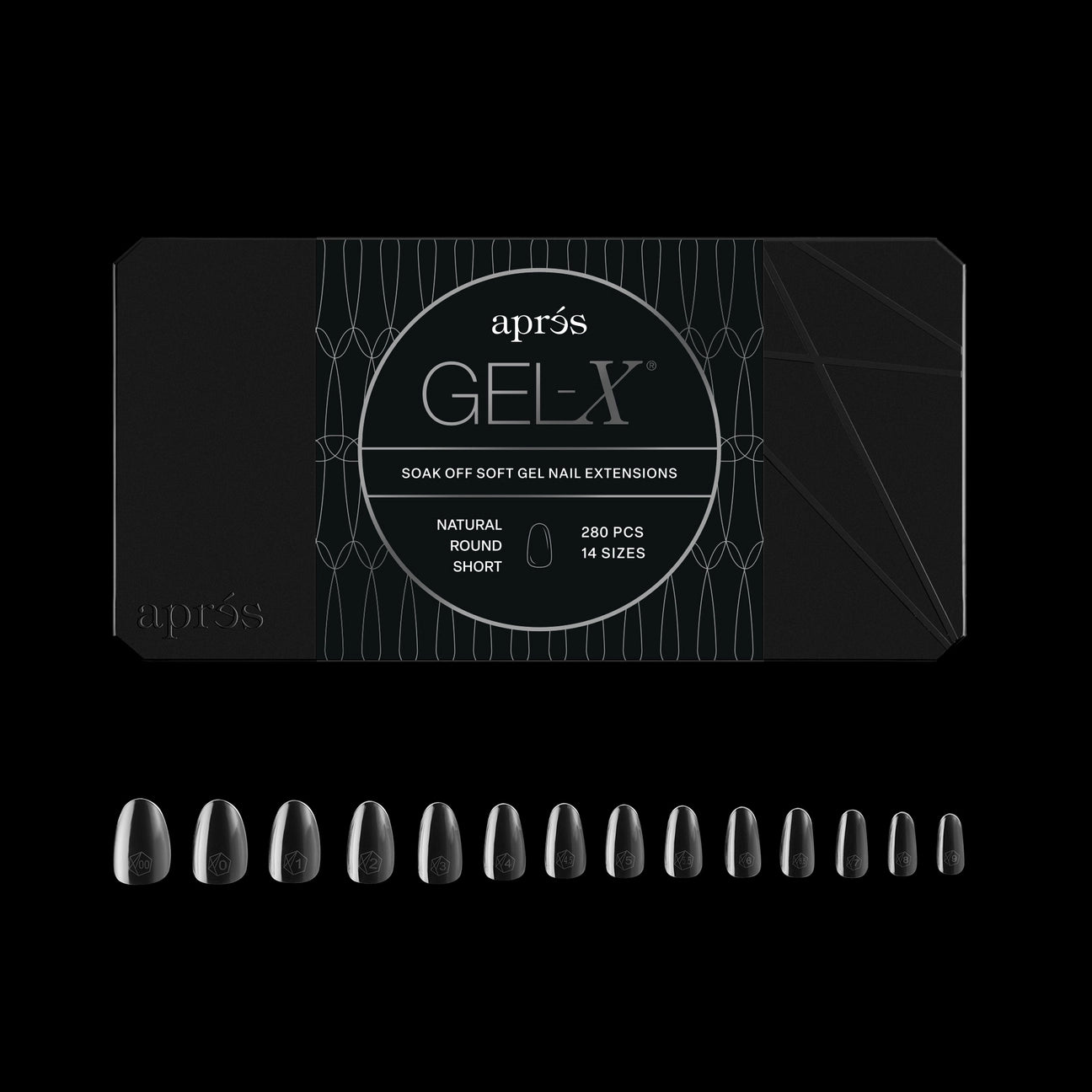 Gel-X® Natural Round Short Nail Tips – Mini Box (280pcs)