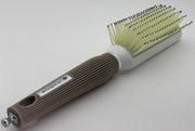 BEAUTY GARDEN Plastic + Antystatic Thermal Hair Brush whith Retractable Sectioning Pick
