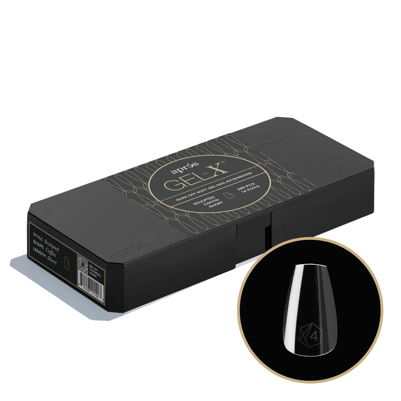 Gel-X® Sculpted Coffin Short Nail Tips – Mini Box (280pcs)