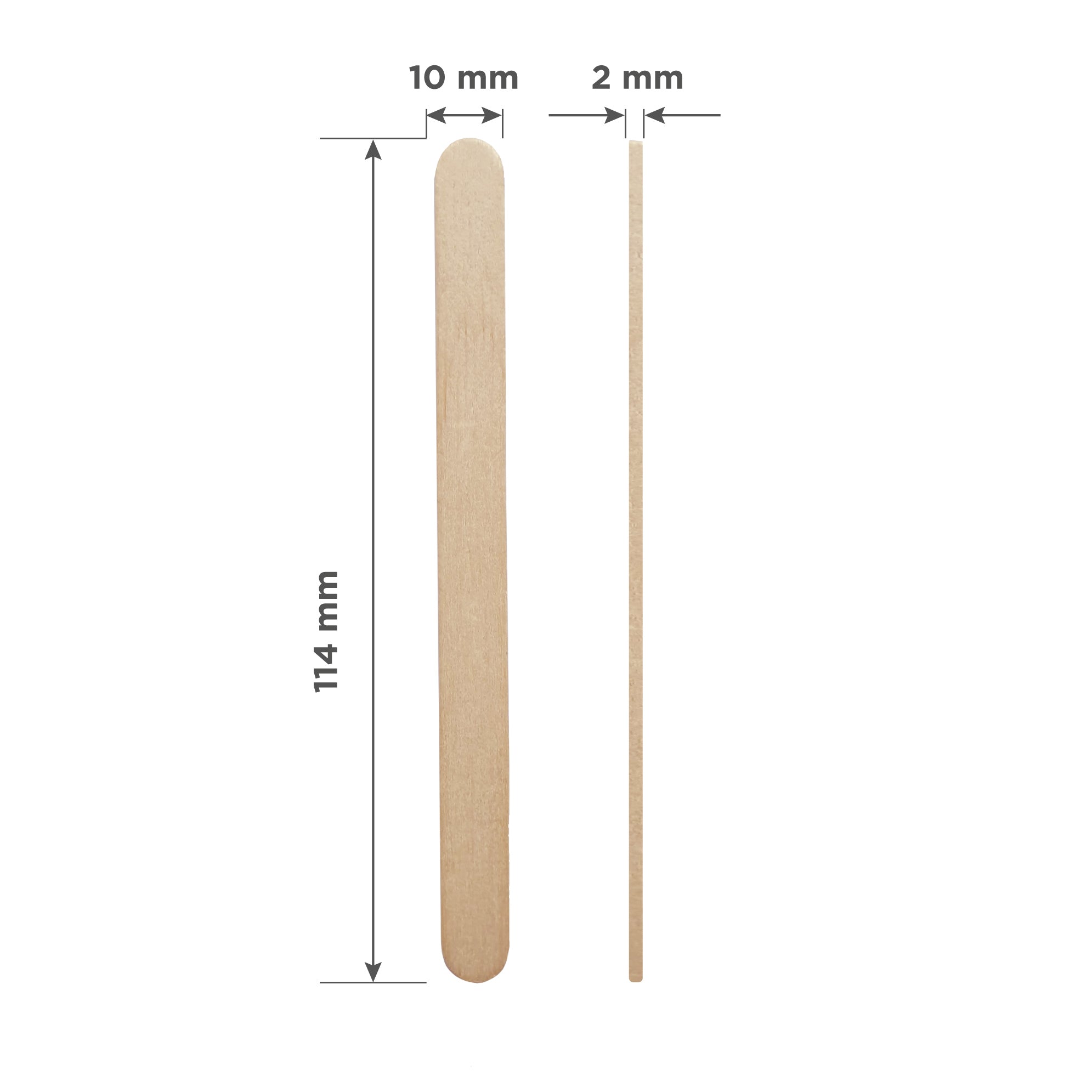 Staleks Pro Wooden Wax Applicator Stick EXPERT 114×10 mm – 100 pcs