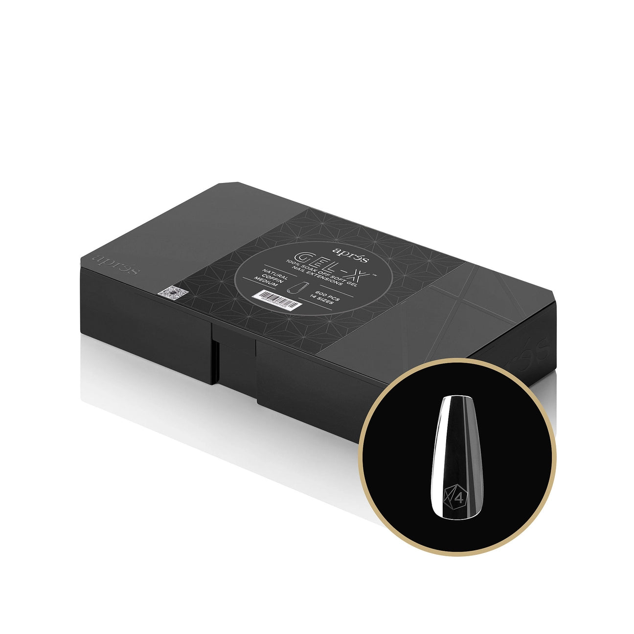 Gel-X Natural Coffin Medium Box of Tips 2.0 (600pcs)