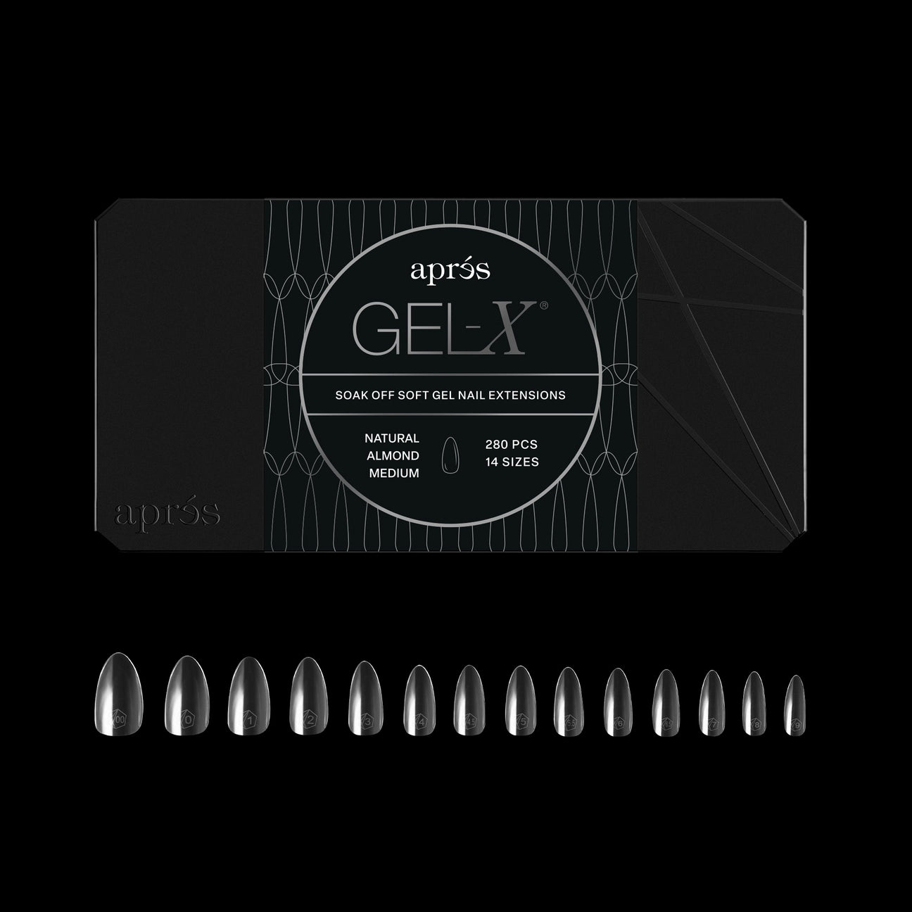 Gel-X® Natural Almond Medium Nail Tips – Mini Box (280pcs)