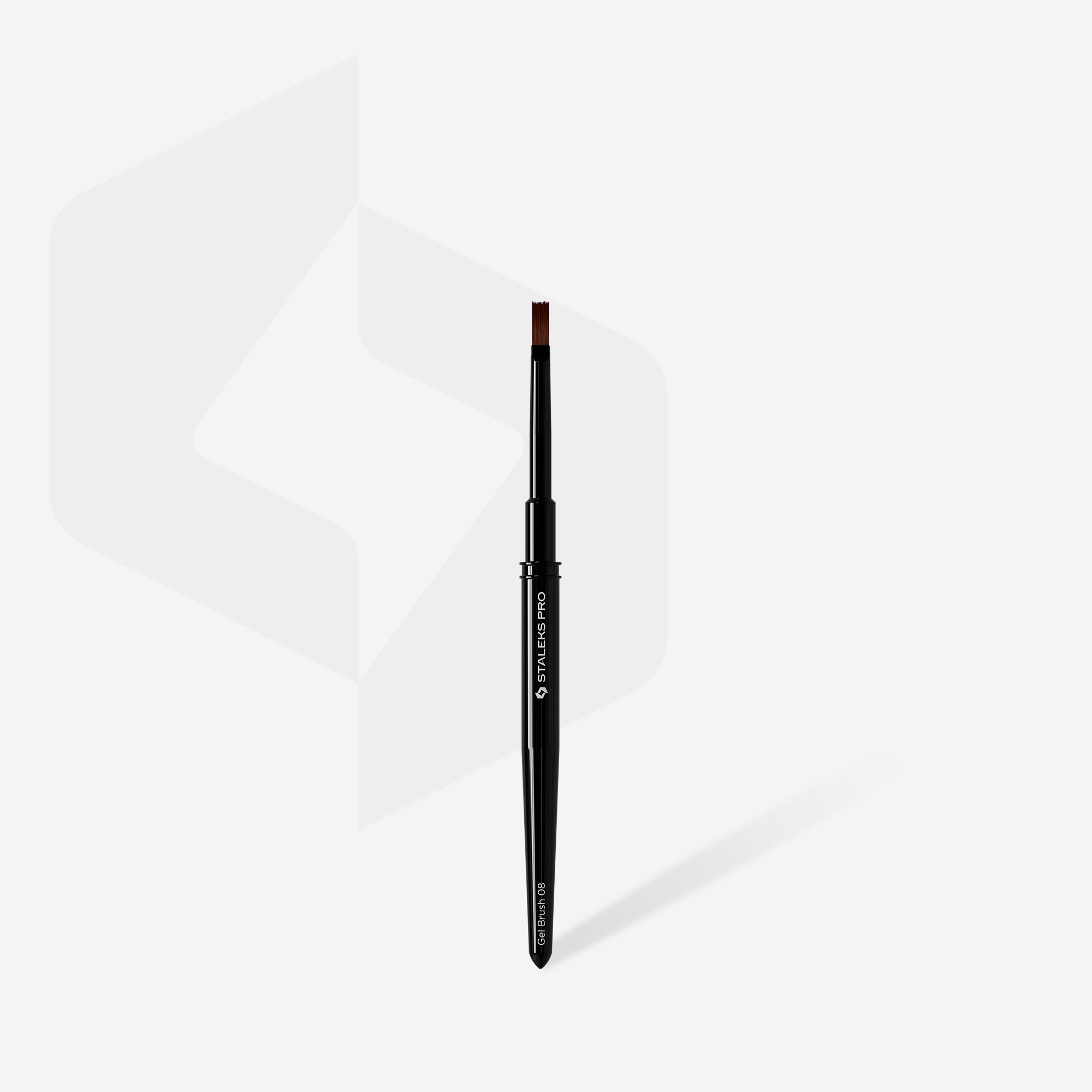 Straight brush for gel EXPERT width 6 mm / length 10 mm