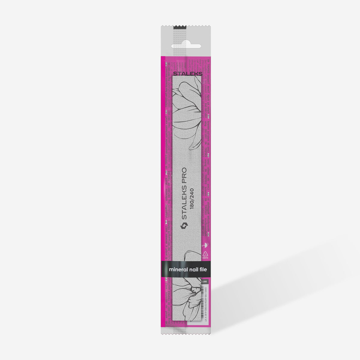 STALEKS EXPERT 20 Straight mineral nail file, 180/240 grit (1 pc)