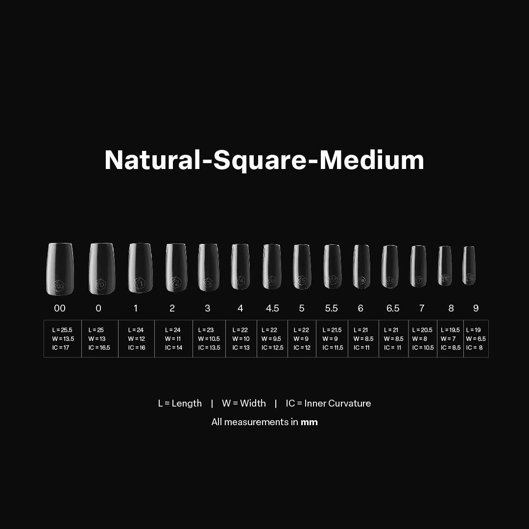 Gel-X Natural Coffin Medium Box of Tips 2.0 (600pcs)