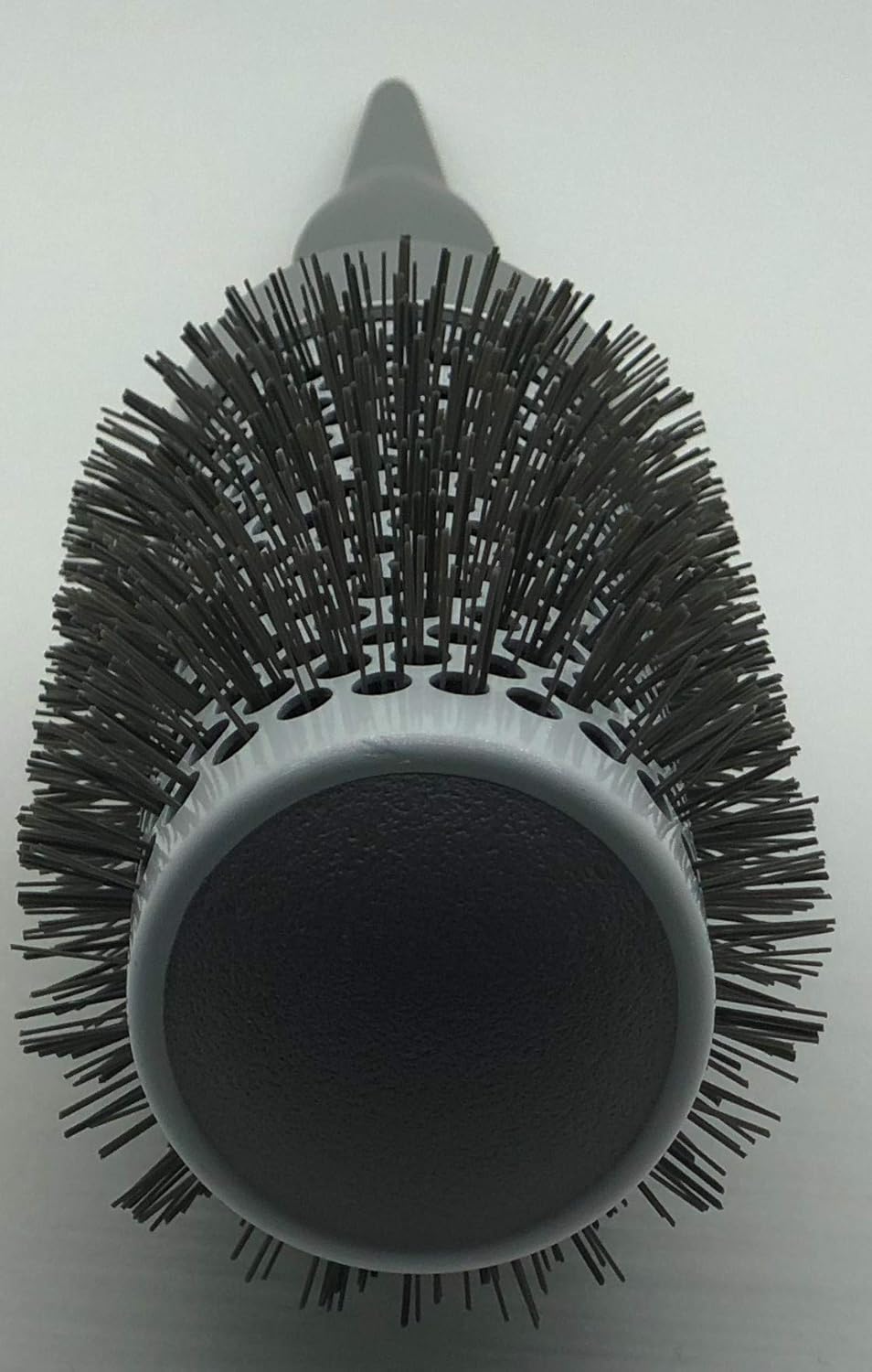 Round Hair Brush – Large 43 mm Barrel – Ceramic-Coated Blow-Dry Brush with Soft Handle – Vented Bristles – Lightweight – Grey