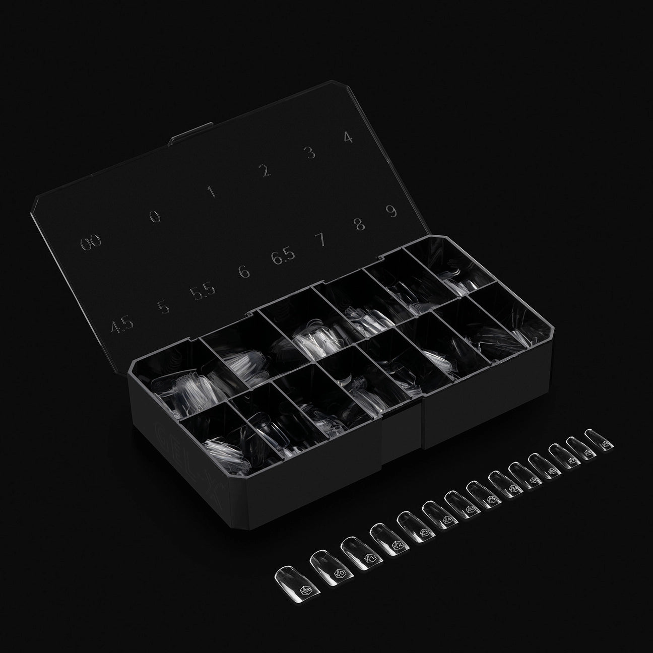 Gel-X® Natural Square Medium Nail Tips – Mini Box (280pcs)