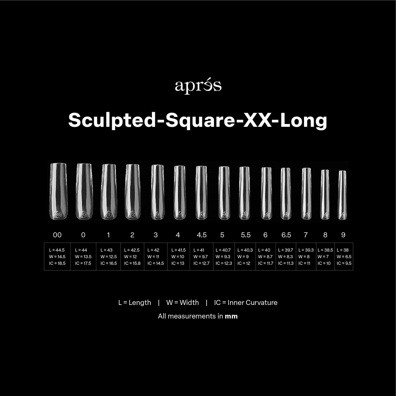 Gel-X Sculpted Coffin Long Box of Tips 2.0 (600pcs)
