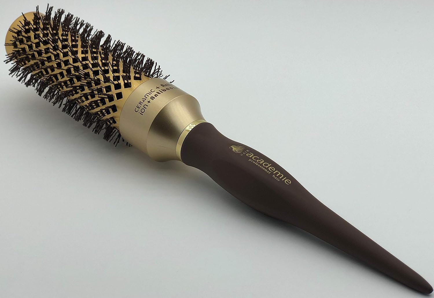 Medium Round Hair Brush 33mm – Gold Blow Dry Styling Brush for Medium-Length Hair
