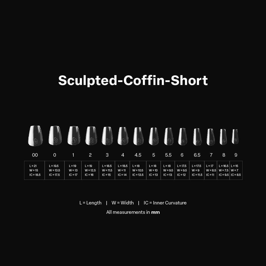 Gel-X Sculpted Coffin Long Box of Tips 2.0 (600pcs)