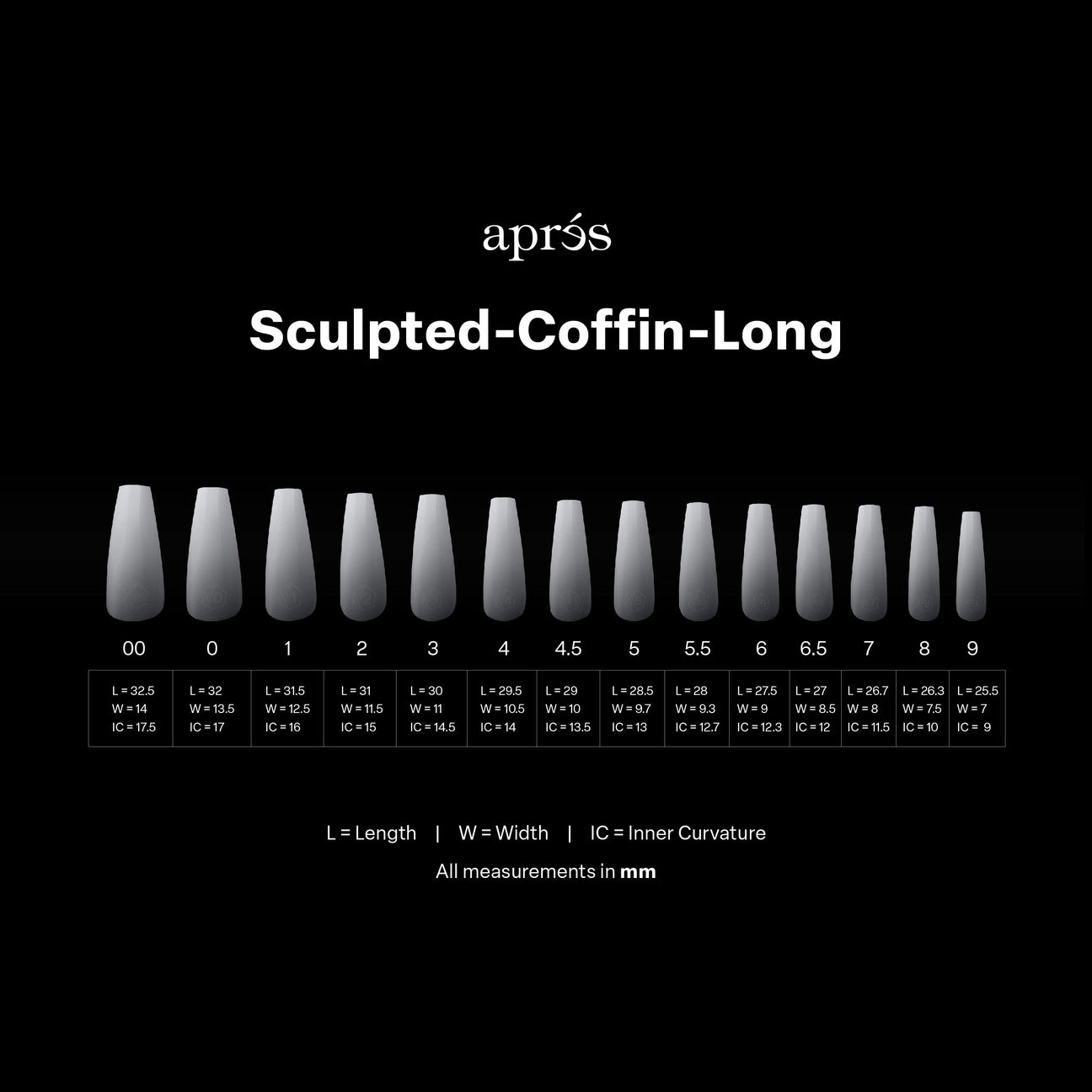 Ombré Gel-X® Sculpted Coffin Long Tip Box – 210pcs