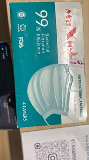 MaXie 4-Layer Antibacterial Face Mask – 99% BFE, Disposable