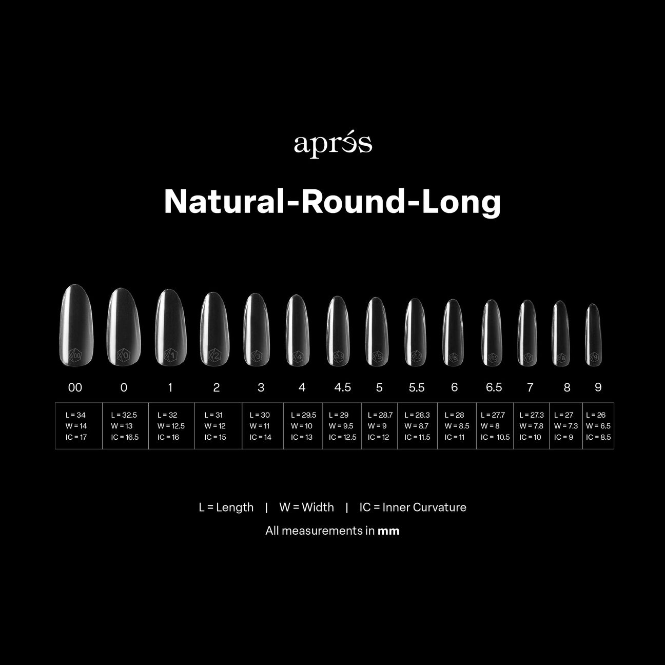 Gel-X® Natural Round Long Nail Tips – Mini Box (280pcs)