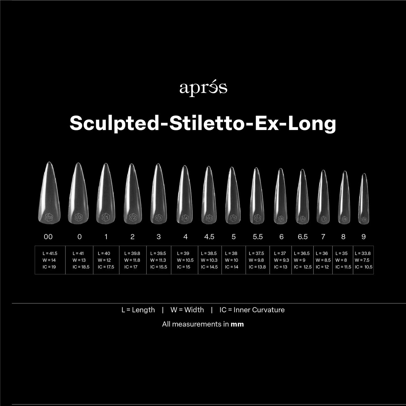 Gel-X® Sculpted Stiletto Extra Long Nail Tips – Mini Box (210pcs)