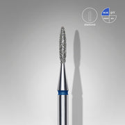 Staleks Diamond nail drill bit "pointed flame" blue, 1.6 mm