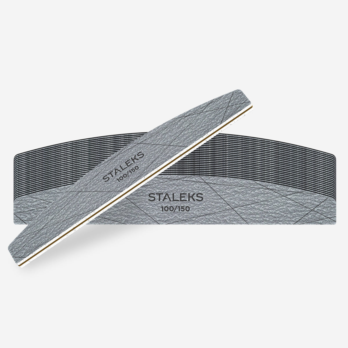 STALEKS SMART 40 Mineral nail file crescent 100/150 grit (25 pcs)