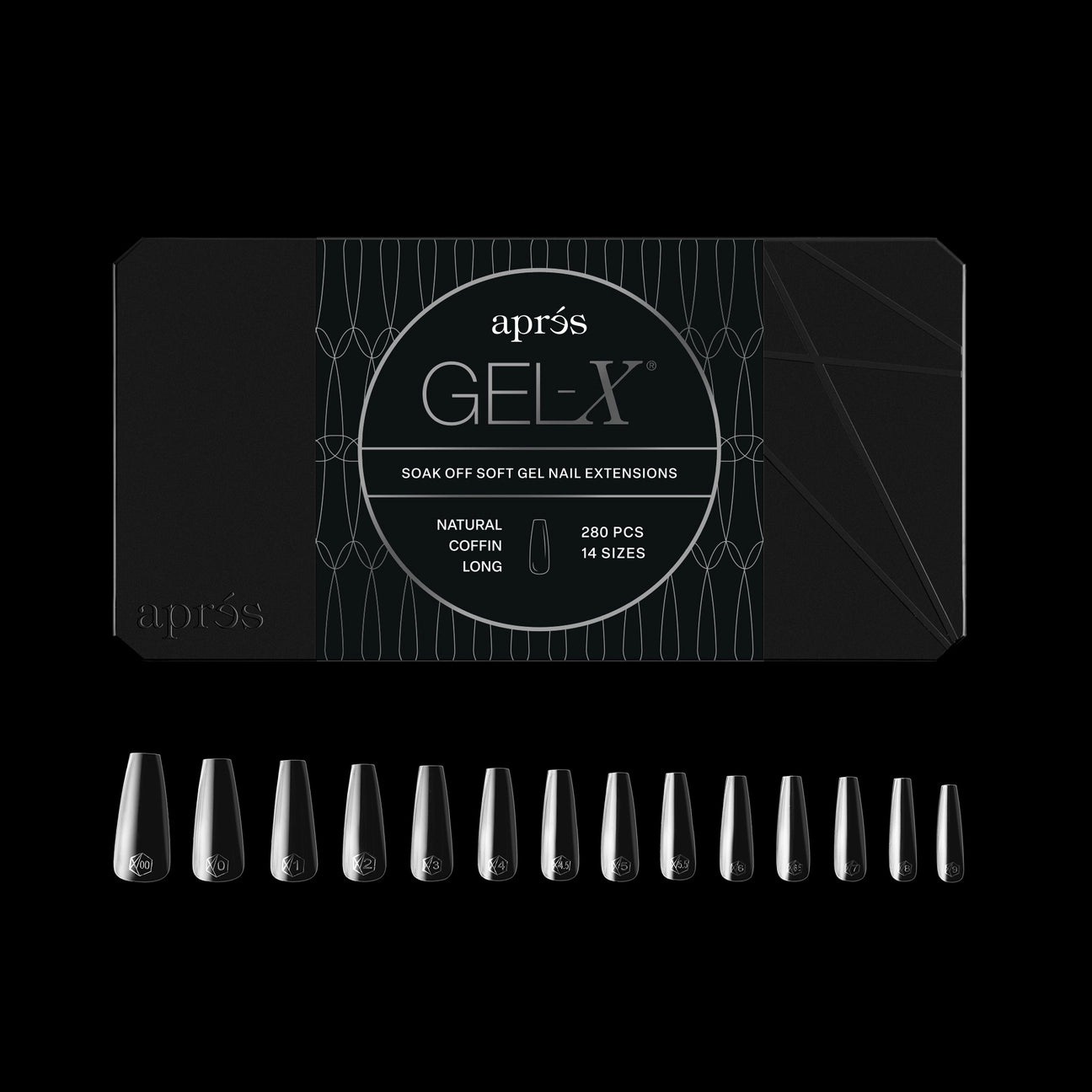 Gel-X® Natural Coffin Long Nail Tips – Mini Box (280pcs)